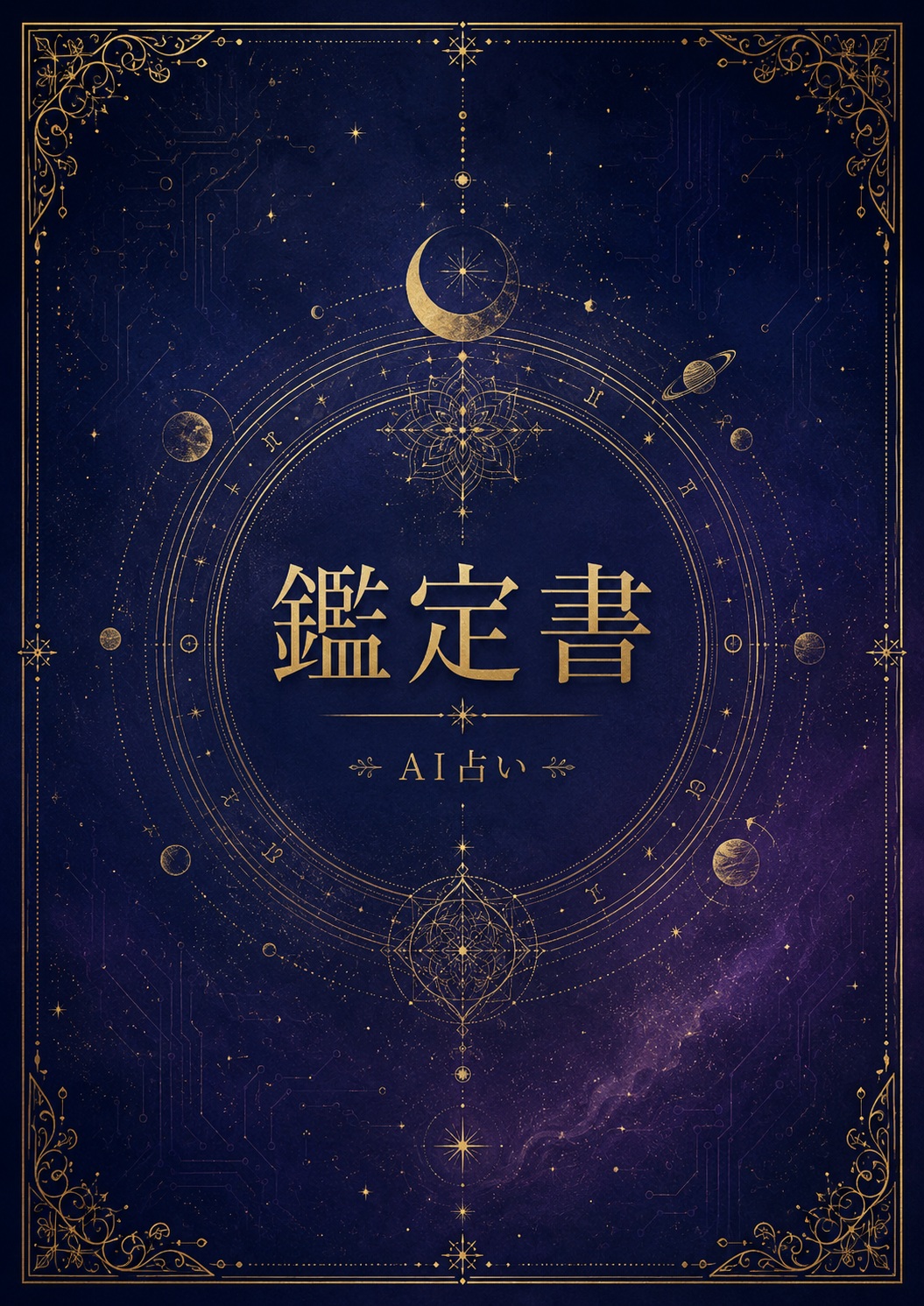 AI総合鑑定書の表紙見本